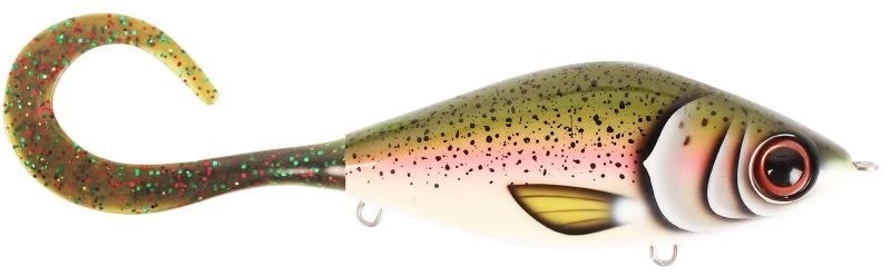 Strike Pro TrueGlide Guppie Jr Shallow, 11cm, 58gr - Rainbow - Mossgreen Glitter 1 Strike Pro TrueGlide Guppie Jr Shallow, 11cm, 58gr - Rainbow - Mossgreen Glitter