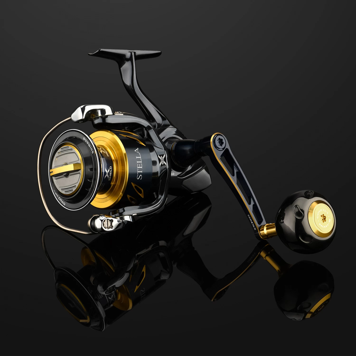 Gomexus 70mm Aluminium Power Handle With 45mm Knob - Black Gold 2 Gomexus 70mm Aluminium Power Handle With 45mm Knob - Black Gold – Bild 2