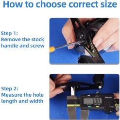Gomexus 98mm Carbon Swept Handle With 30mm Carbon Knob 10 Gomexus 98mm Carbon Swept Handle With 30mm Carbon Knob -Angeln Verkäufe DCS98FA30BKBKr 5