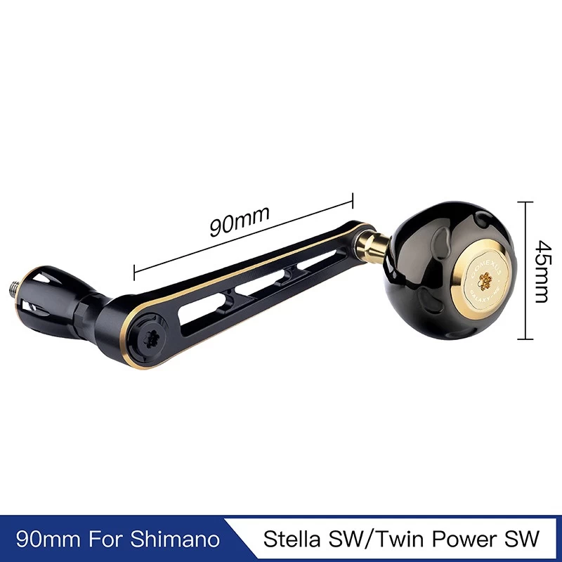 Gomexus 90mm Aluminium Power Handle With 45mm Titanium Knob - Black & Gold 2 Gomexus 90mm Aluminium Power Handle With 45mm Titanium Knob - Black & Gold – Bild 2